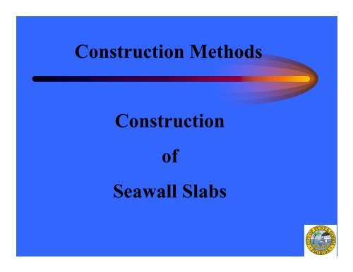 Sewall construction and maintenance - City of Punta Gorda