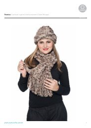 www.coatscrafts.com.br Técnica: Cachecol e gorro matiz marrom ...