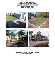 Urban Park Applicantion & Policy - City of Punta Gorda