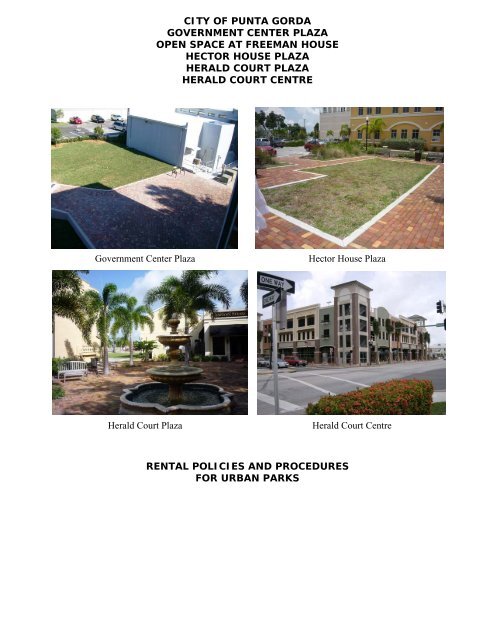 Urban Park Applicantion & Policy - City of Punta Gorda