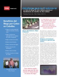 Beneficios del Riego por Goteo en Cebollas: - Toro Media