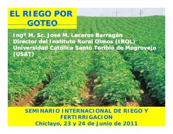 EL RIEGO POR GOTEO - Misti