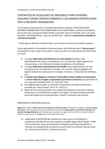 Consecuencias al contrato de locación (PDF)