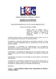 DIÁRIO OFICIAL Nº. 31853 de 11/02/2011 - Defensoria Pública do ...