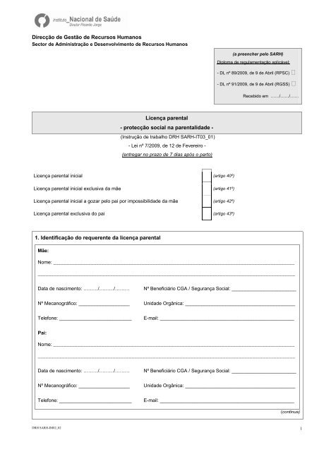 Requerimento Licença Maternidade PDF, PDF
