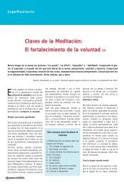 Claves de la Meditación: El fortalecimiento de la ... - Sivananda Yoga