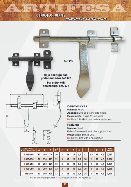 Catalogo general - Artifesa