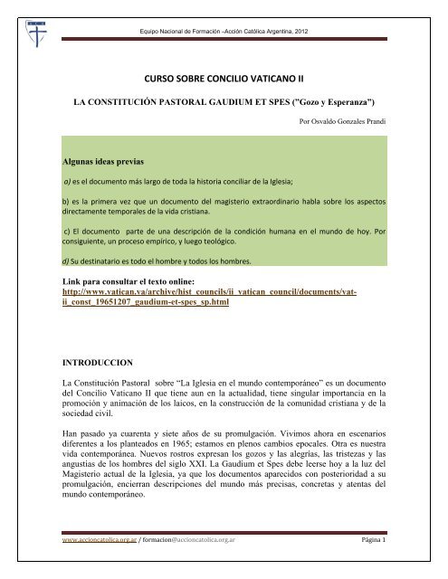 Comentarios a la Constitución Gaudium et spes. Sobre la Iglesia en el mundo  actual