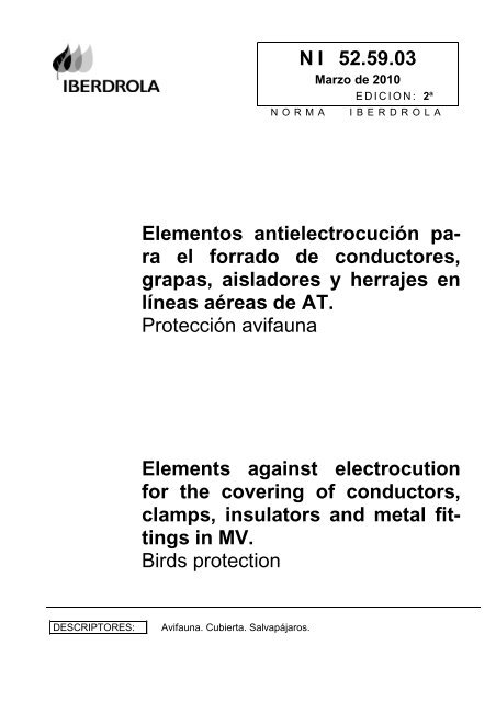 Elementos antielectrocución para el forrado de conductores, grapas ...