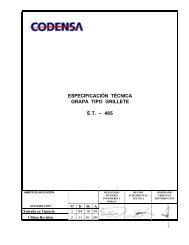 ESPECIFICACIÓN TÉCNICA GRAPA TIPO GRILLETE ... - Codensa