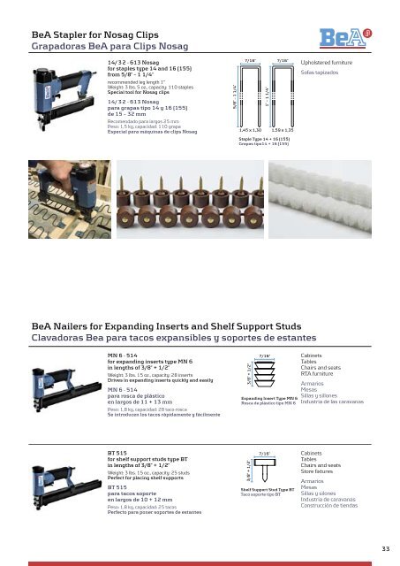 BeA Fasteners USA Inc. Industrial Fastening Systems