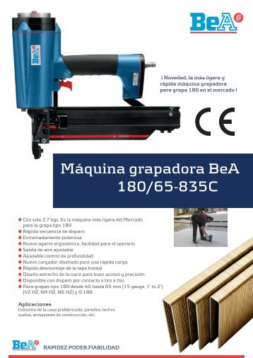 Máquina grapadora BeA 180/65-835C