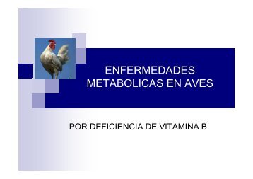 ENFERMEDADES METABOLICAS EN AVES