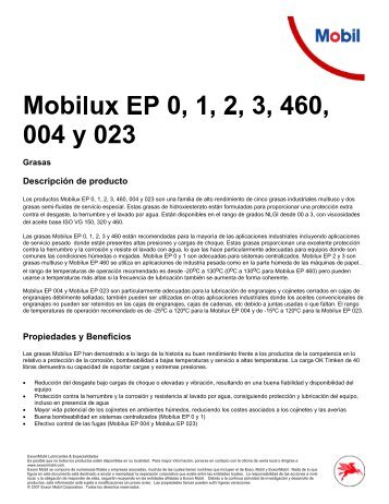 Mobilux EP 0, 1 , 2, 3, 460, 004 y 023 - Navitrans