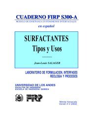 SURFACTANTES Tipos y Usos - Laboratorio FIRP - Universidad de ...