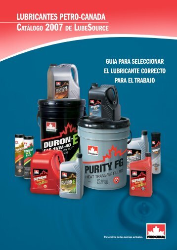 LUBRICANTES PETRO-CANADA - Jero Industrial Corp.