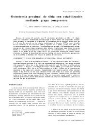 Osteotomía proximal de tibia con estabilización mediante grapa ...