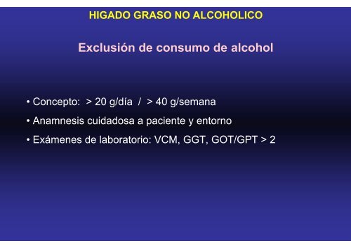 HIGADO GRASO NO ALCOHOLICO