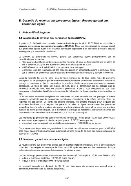 2.0 Note GRAPA - Revenu garanti aux personnes âgées