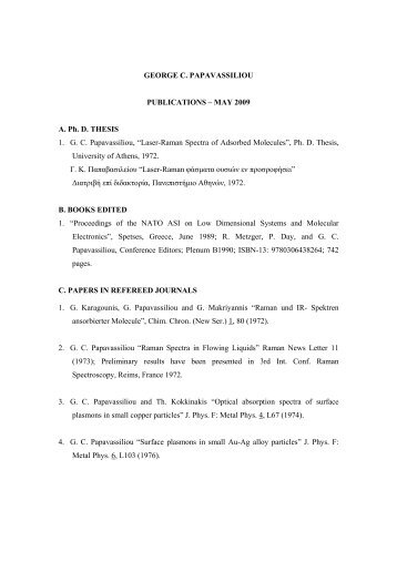 Full list of publications