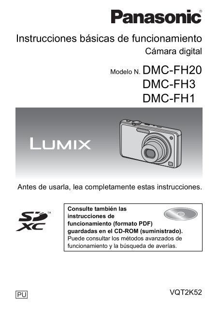 DMC-FH3 DMC-FH1 - Soporte - Panasonic