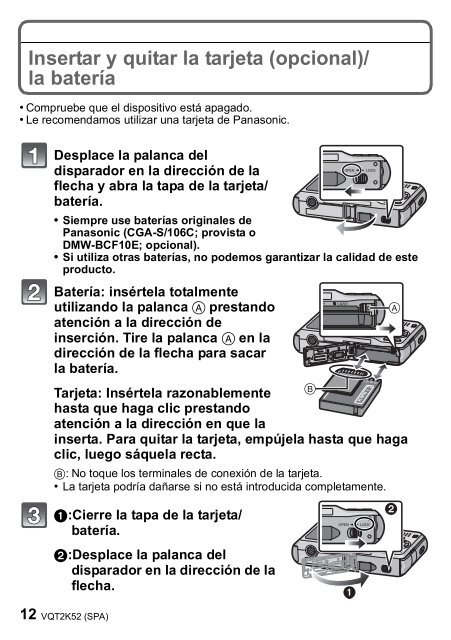 DMC-FH3 DMC-FH1 - Soporte - Panasonic