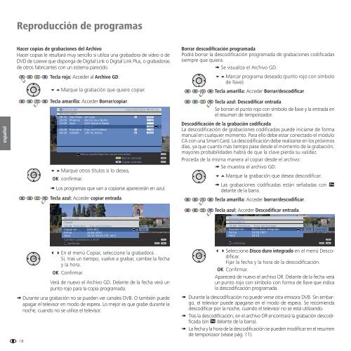 Instrucciones de manejo Accesorios TV - Loewe