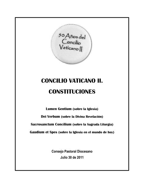 Concilio Vaticano II. Constituciones (folleto)