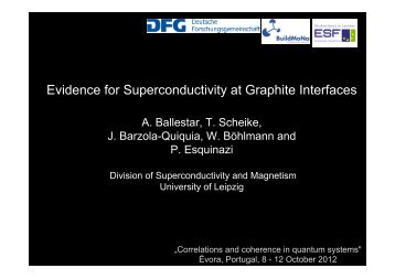 Evidence for Superconductivity at Graphite Interfaces