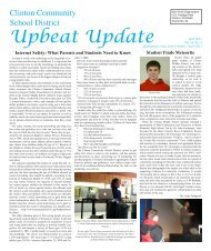 Upbeat Update - Clinton Community School District