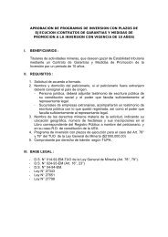 I. BENEFICIARIOS - Ministerio de Energía y Minas