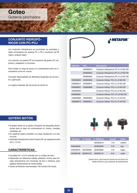 Catálogo de productos Regaber - TuRiego.es