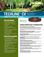 techline® cv - Netafim USA