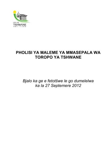 Approved Language Policy_Sepedi 2012.pdf - Tshwane