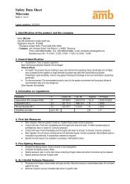 Safety Data Sheet Microsin - Amb Vertriebs Gmbh