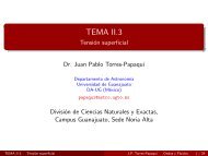 TEMA II.3 - Tensión superficial - Universidad de Guanajuato