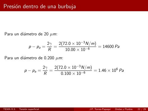 TEMA II.3 - Tensión superficial - Universidad de Guanajuato