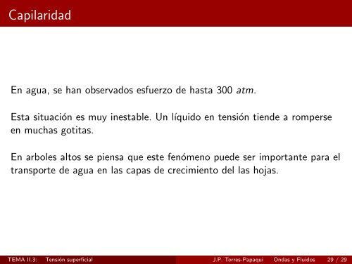 TEMA II.3 - Tensión superficial - Universidad de Guanajuato