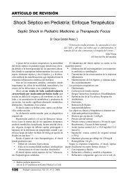 Shock Séptico en Pediatría: Enfoque Terapéutico - SciELO