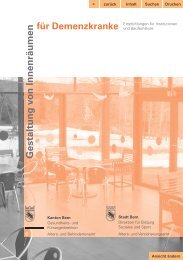 Broschüre Gestaltung von Innenräumen für Demenzkranke