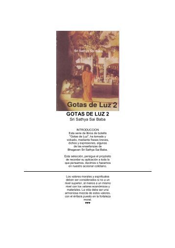 Gotas de Luz 2 - Fundación Sathya Sai Baba de Argentina