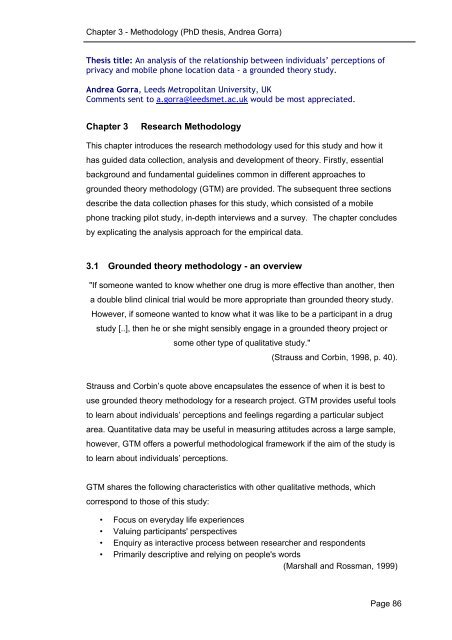 thesis chapter 3 methodology example