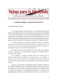 LA GIMNASIA CEREBRAL COMO RECURSO EDUCATIVO ... - CCOO