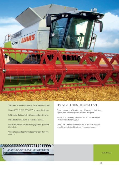 Prospekt LEXION 600 2006 deutsch, PDF Int