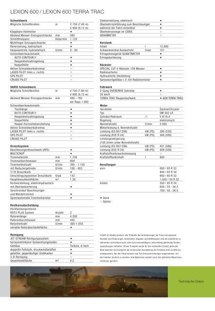 Prospekt LEXION 600 2006 deutsch, PDF Int