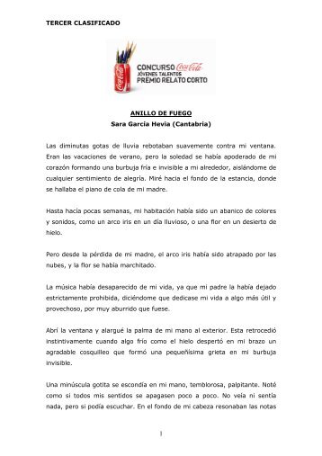 TERCER CLASIFICADO ANILLO DE FUEGO Sara ... - Coca-Cola