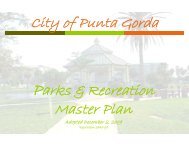 Click to view the Parks & Recreation Master Plan - City of Punta Gorda