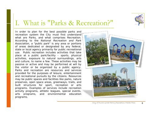 Click to view the Parks & Recreation Master Plan - City of Punta Gorda