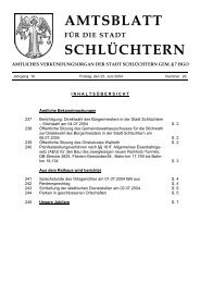 AMTSBLATT SCHLÜCHTERN - Stadt Schlüchtern