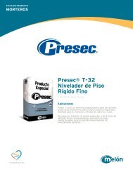 Presec® T-32 Nivelador de Piso Rígido Fino - Melón